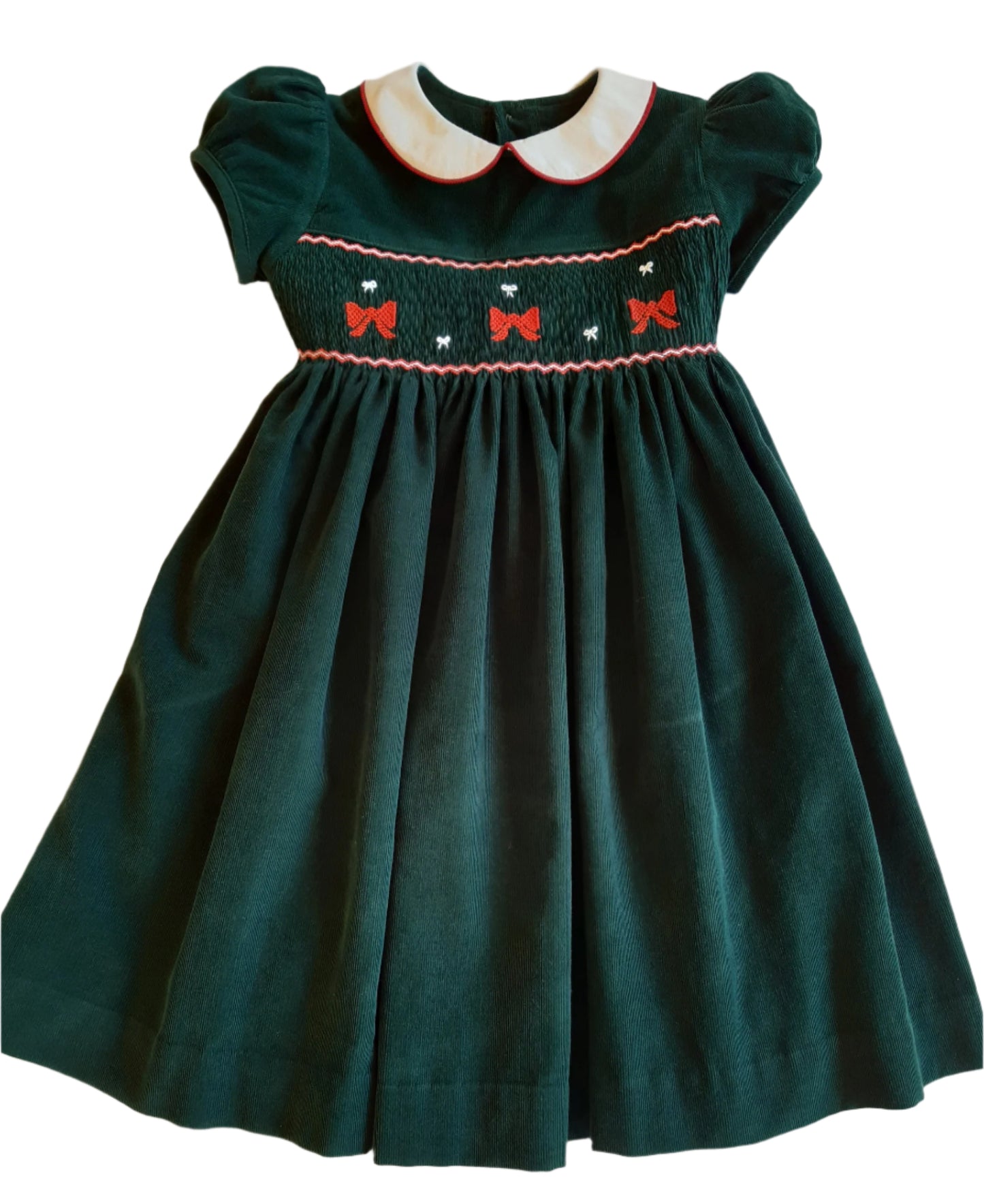 Verdant Charm Smock Dress